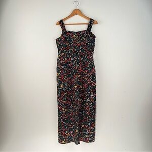 Farm Rio Anthropologie Cotton Blend Animal Print Jumpsuit size M